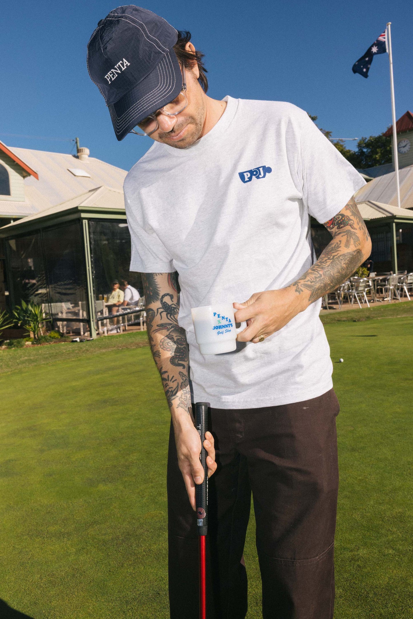PENTA x Johnny's T-Shirt (Grey Marle)