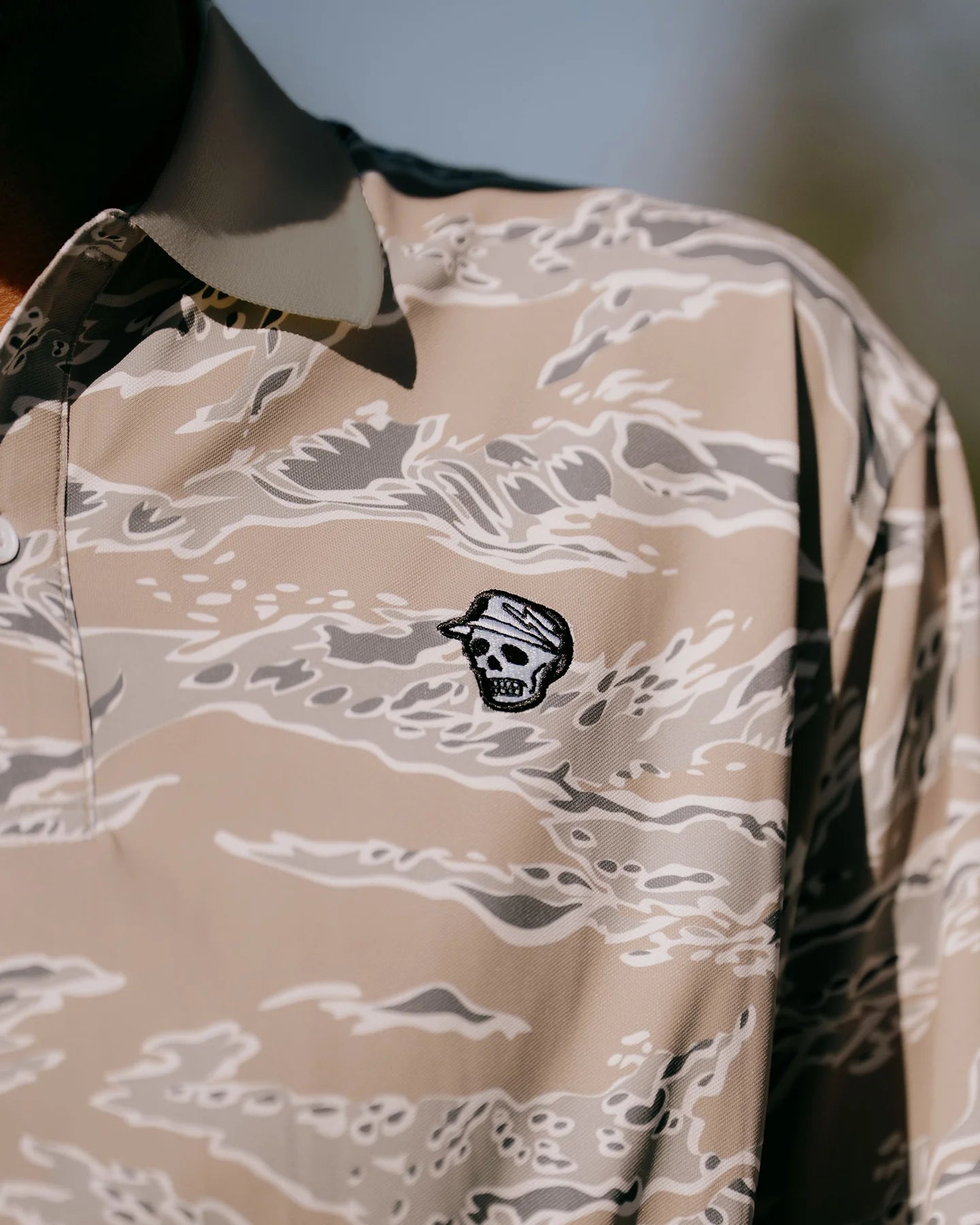 Devereux Tiger Stripe Golf Polo