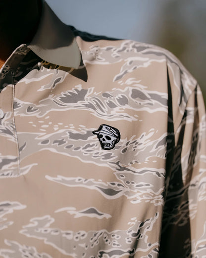 Devereux Tiger Stripe Golf Polo