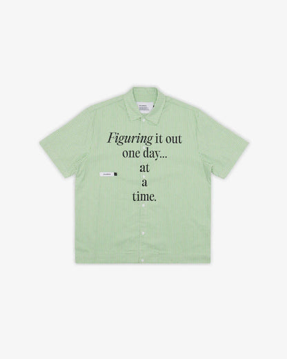 Students Golf Reymon S/S Stripe Oxford Button-Up