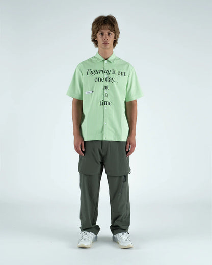 Students Golf Reymon S/S Stripe Oxford Button-Up