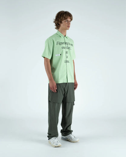 Students Golf Reymon S/S Stripe Oxford Button-Up